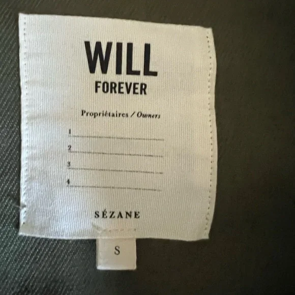 NWOT Sézane Will Jacket- size S - khaki - Picture 5 of 7